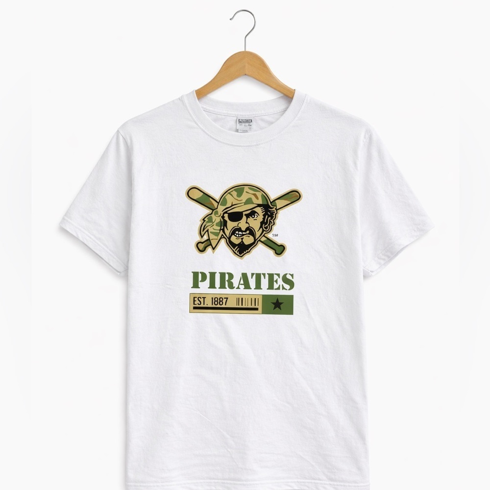 Pittsburgh Pirates Root Sports T Shirt XL Camo Graphic MLB Baseball Tee